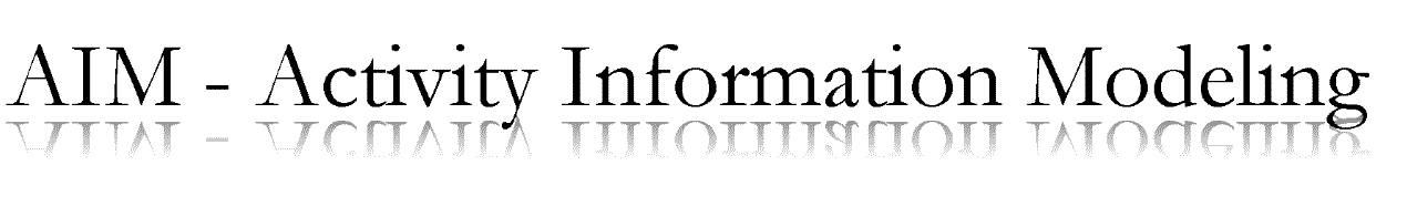 AIM - Activity Information Modeling